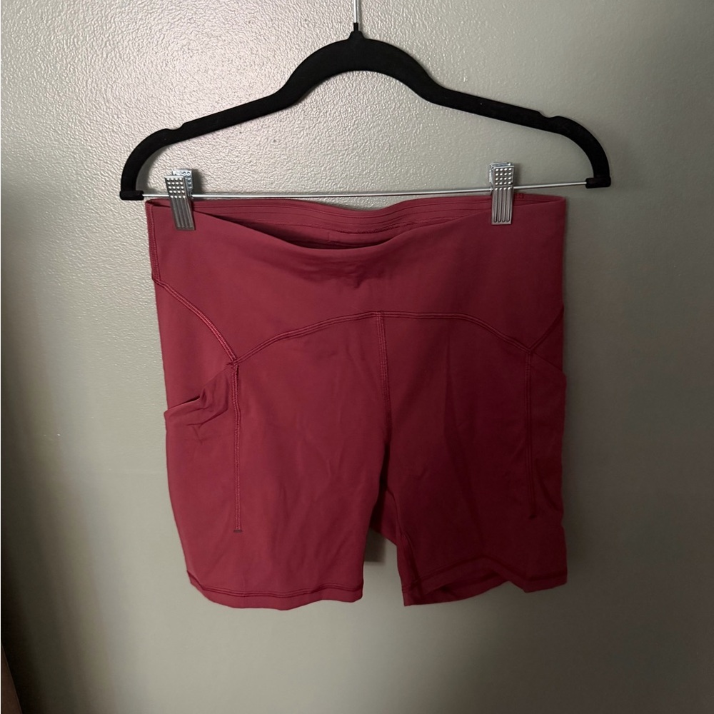 lululemon athletica High-Rise Pocket Bike Shorts - Rosewood